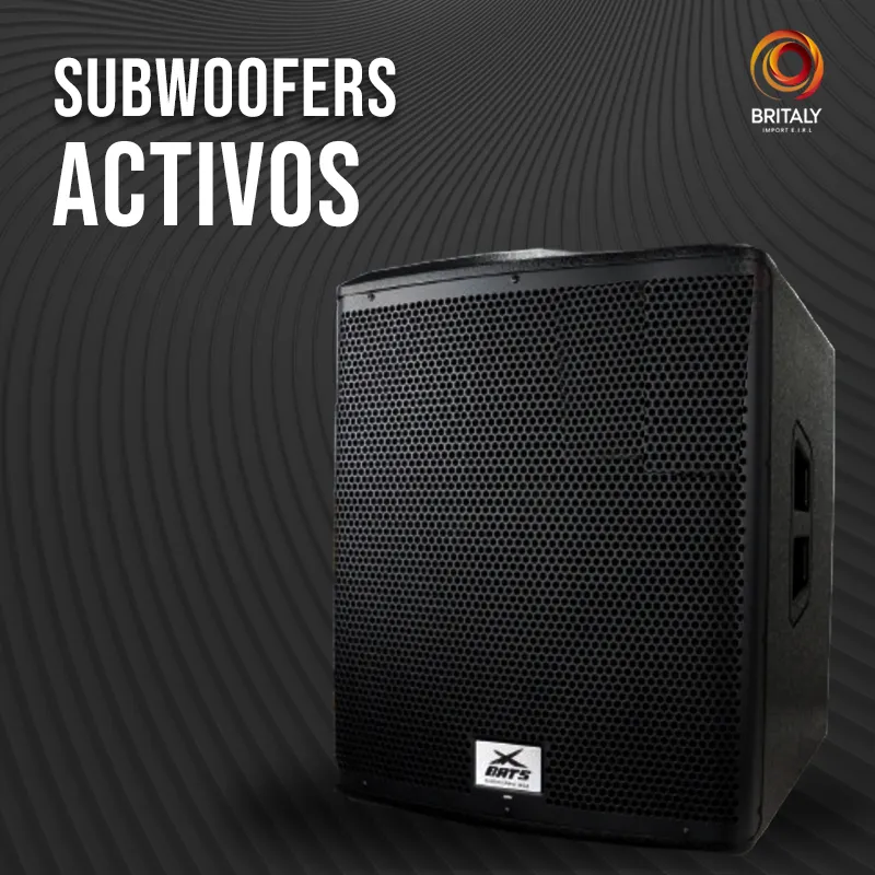 SUBWOOFERS ACTIVOS BRITALY IMPORT